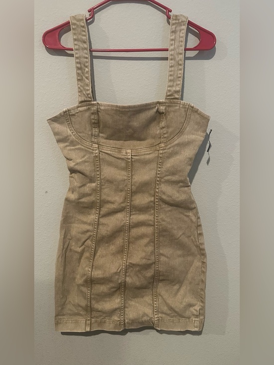 Forever 21 Dresses & Skirts - Forever 21 Tan Denim Mini Dress
